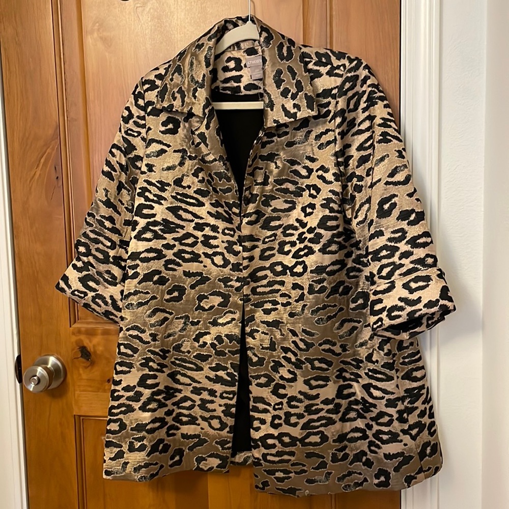 Chicos leopard print jacket
